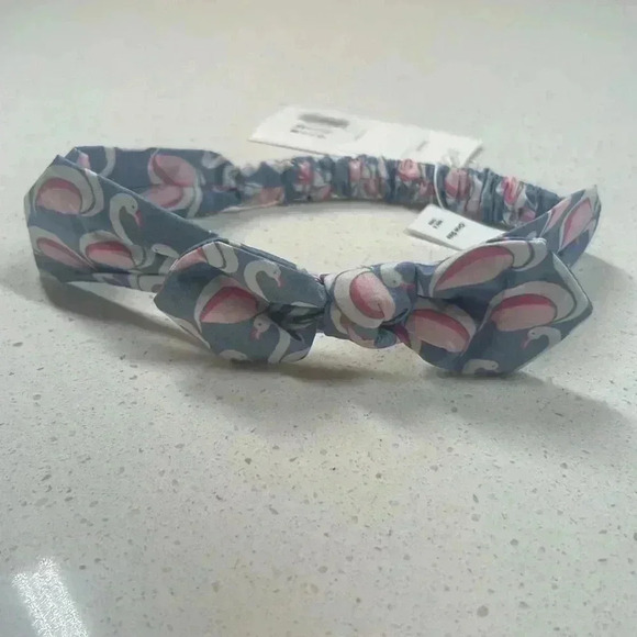 Janie and Jack | Swan Bow Headband | Soft Elastic | Multi | One Size - Picture 1 of 4